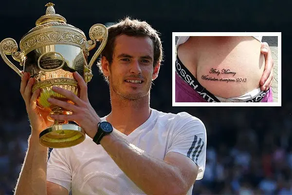 Fan se tatúa el nombre de Murray en el trasero
