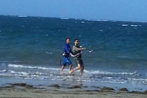 Ricky Martin se obsesiona con el kitesurf