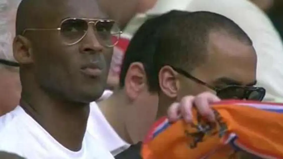 Kobe Bryant asiste al partido España vs Holanda