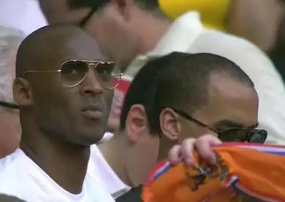 Kobe Bryant asiste al partido España vs Holanda