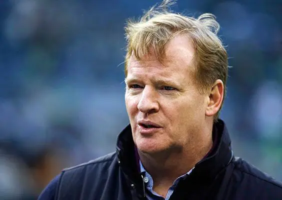 Roger Goodell, omisionado de la NFL | AP