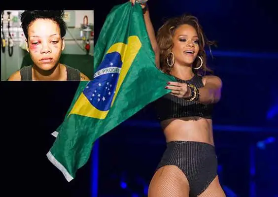 Rihanna compara goliza de Alemania con golpes de su ex