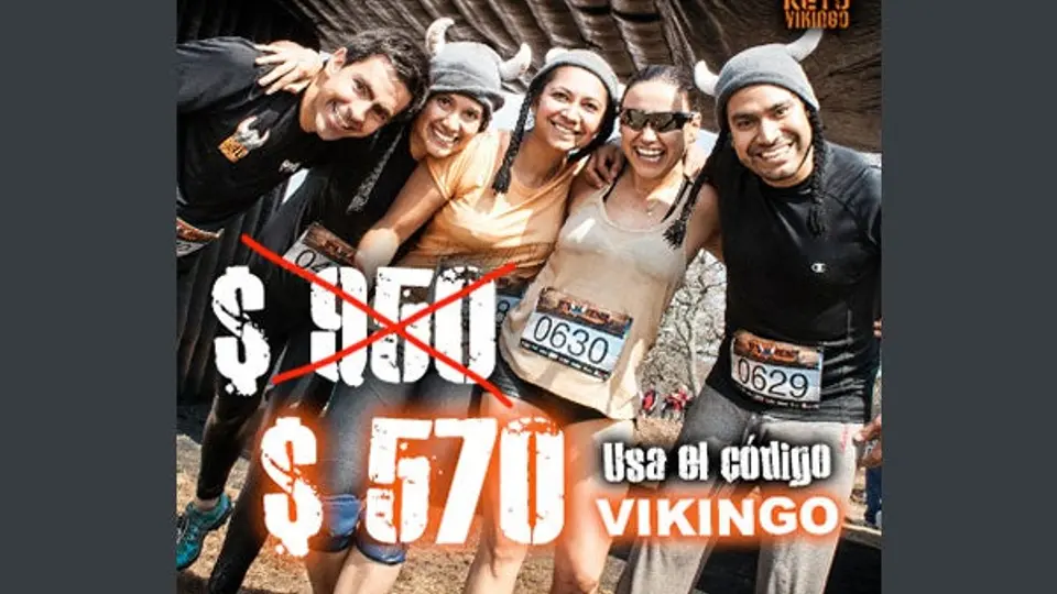 Reto Vikingo te da 40% de descuento en inscripción