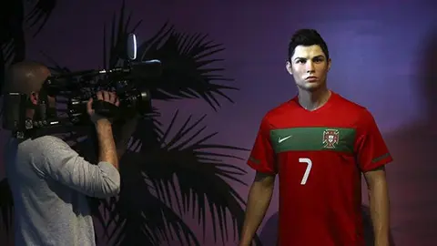 Inmortalizan a Cristiano Ronaldo en cera