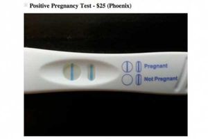 Nueva moda: vender pruebas positivas de embarazo