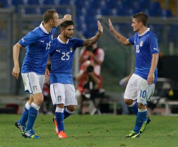 Italia tuvo que sufrir la derrota ante su afición. Lorenzo Insigne descontó por los de casa | AP