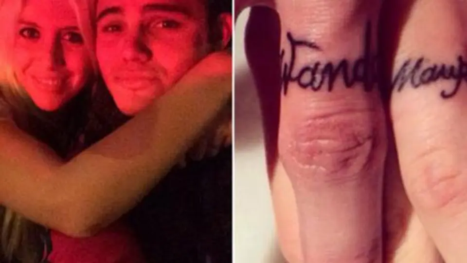 Wanda y Mauro, amor 'tatuado' en la piel
