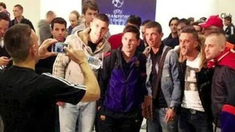 Ribery, fotógrafo de Messi