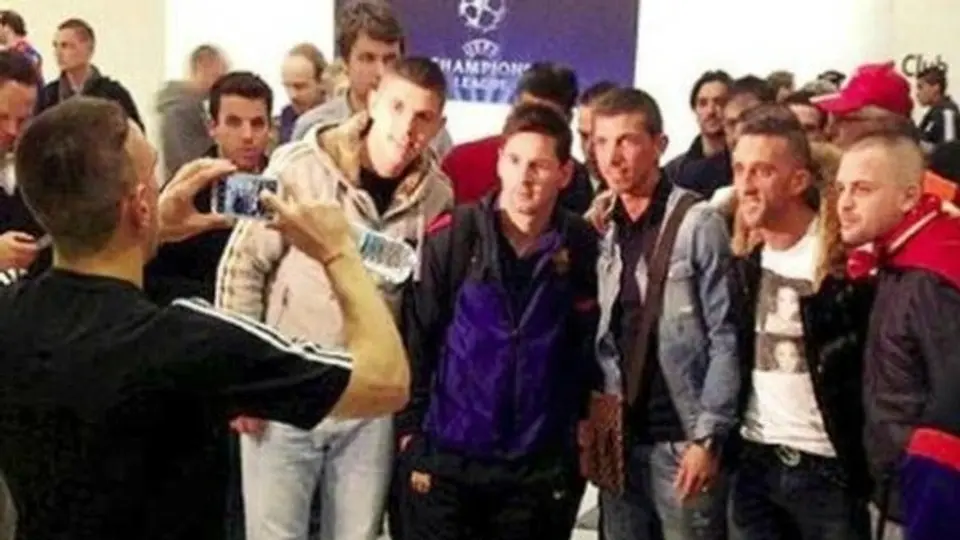Ribery, fotógrafo de Messi