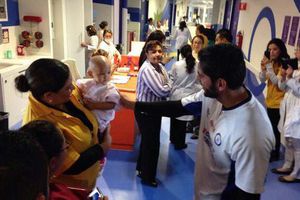 Cruz Azul visita Hospital de Oncología en Querétaro