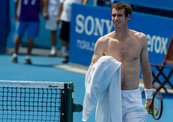 Andy Murray ya entrenó en la cancha central del AMT