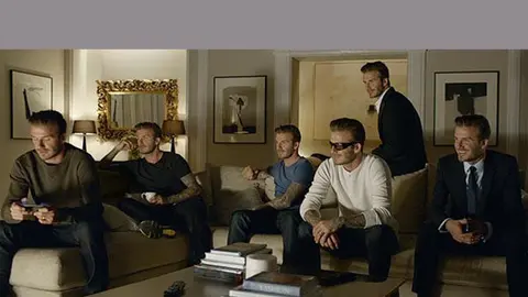 David Beckham se multiplica por seis