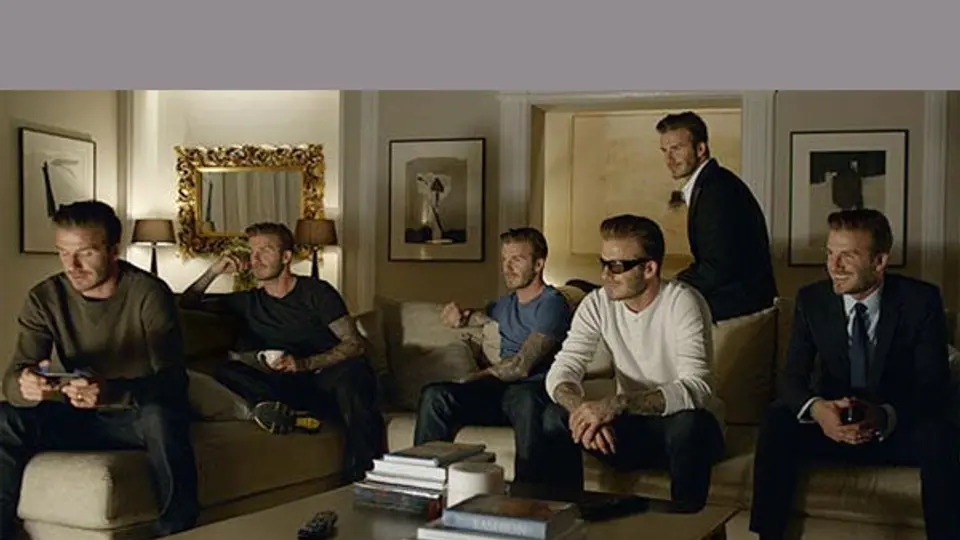 David Beckham se multiplica por seis