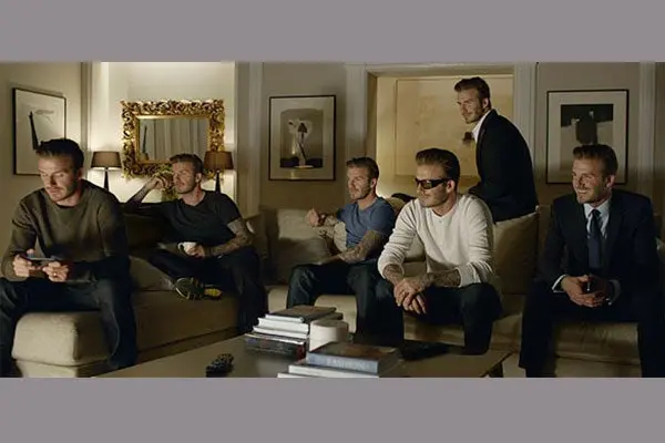 David Beckham se multiplica por seis