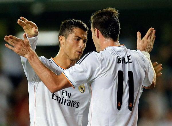 Cristiano Ronaldo felicita a Bale por el gol que anotó con Los Merengues | EFE