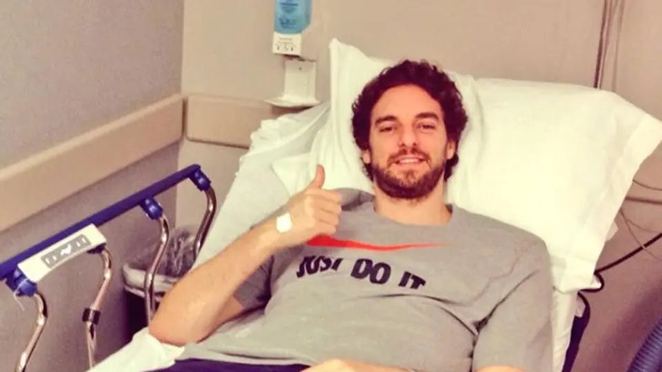 Pau Gasol, tres meses de baja por lesión en las rodillas