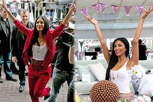 Nicole Scherzinger le pone buena cara al truene con Lewis Hamilton