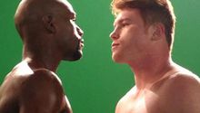 Canelo y Mayweather estuvieron por primera vez frente a frente