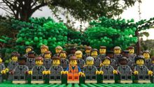 Lego recrea foto oficial de Inglaterra