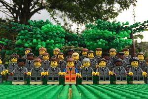 Lego recrea foto oficial de Inglaterra