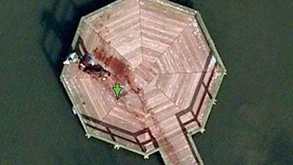 Imagen captada en Google Maps, posible escena de crimen