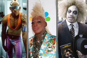 Dennis Rodman y sus 'estrafalarios' atuendos
