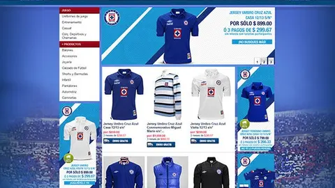 Cruz Azul estrena tienda digital