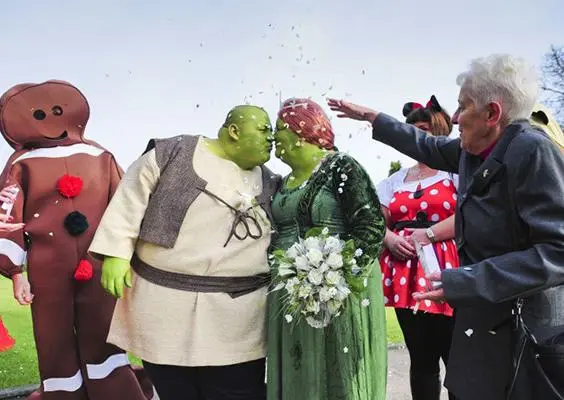 Boda de Shrek y Fiona, en la vida real