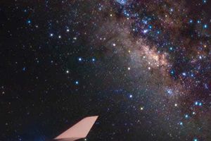 Vía Láctea vista desde un Boeing 747