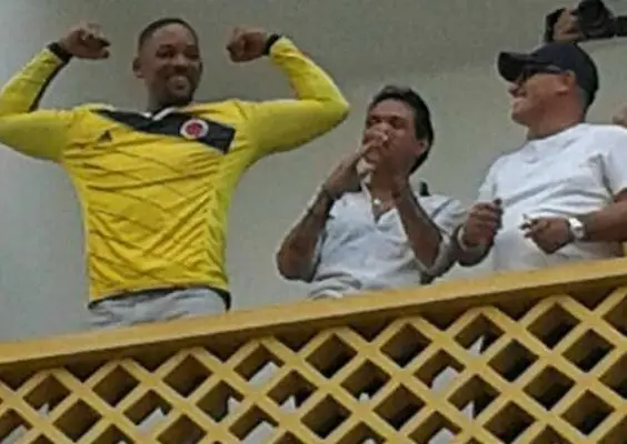 Will Smith presume jersey de Colombia