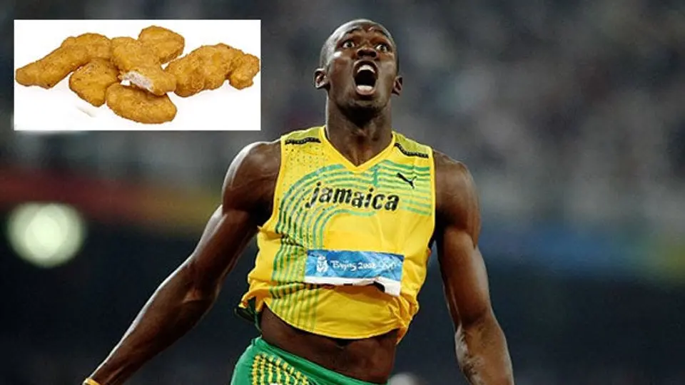 Mil nuggets de pollo, el alimento de Bolt en Beijing