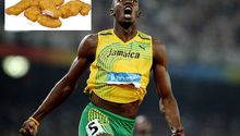 Mil nuggets de pollo, el alimento de Bolt en Beijing