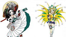 Bellas chicas anime representan a equipos del Mundial