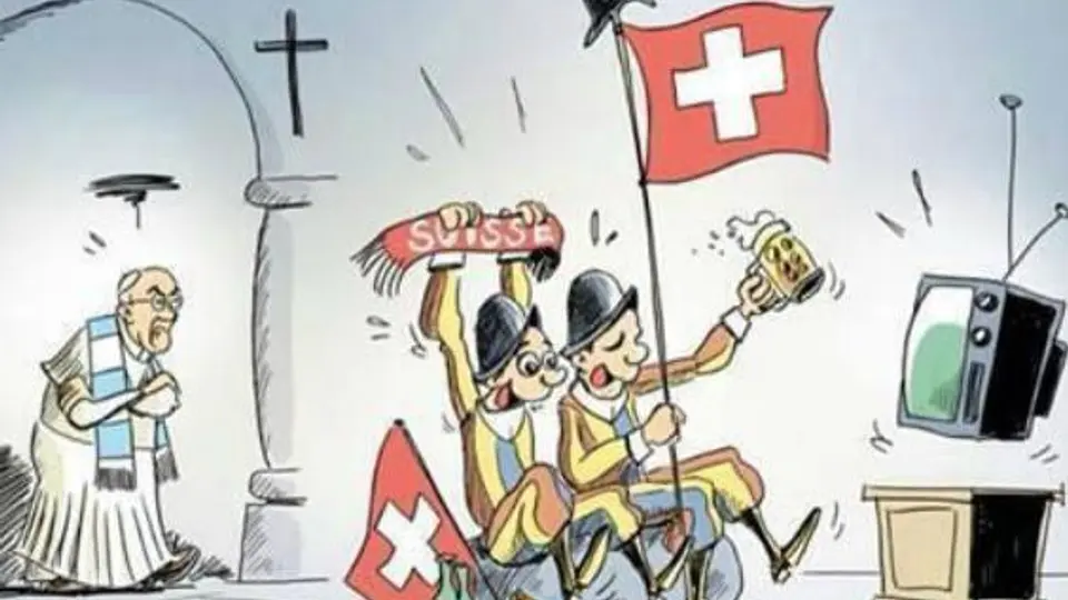 Vaticano bromea con partido entre Argentina y Suiza