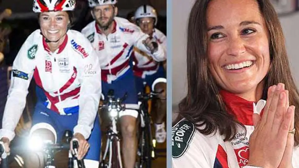 Pippa Middleton cruza EU en bicicleta