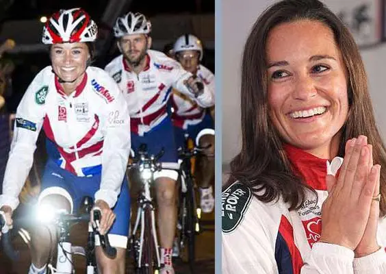 Pippa Middleton cruza EU en bicicleta