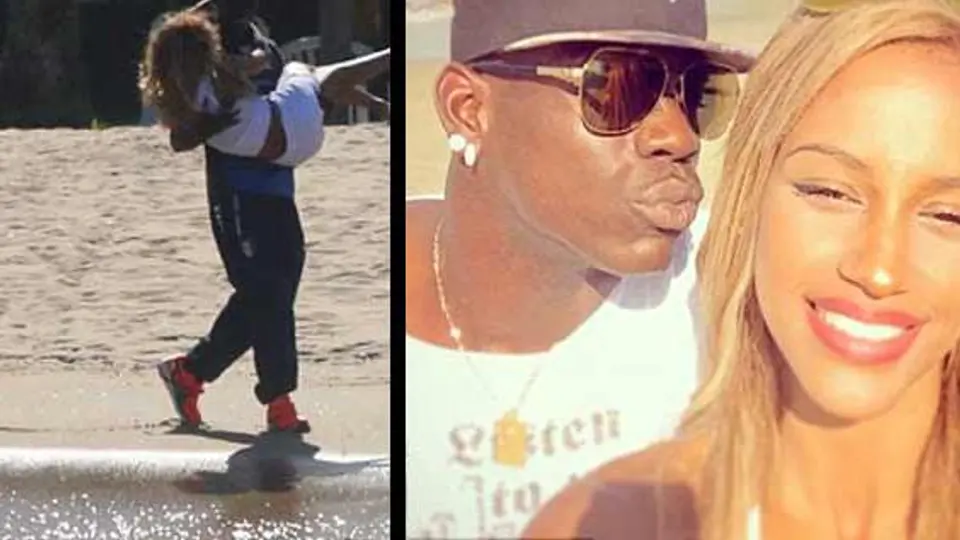 Balotelli y Fanny Neguesha disfrutan de Brasil