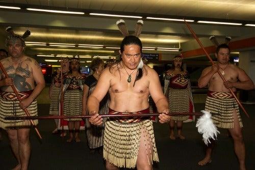 La Selección Nacional fue recibida por un grupo de danza maori | DANIEL GÁMEZ