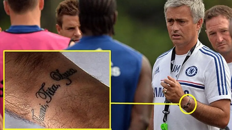 Mourinho estrena tatuaje en la muñeca