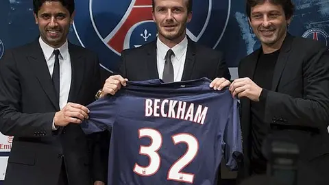Beckham dona parte de su sueldo con el PSG a hospital