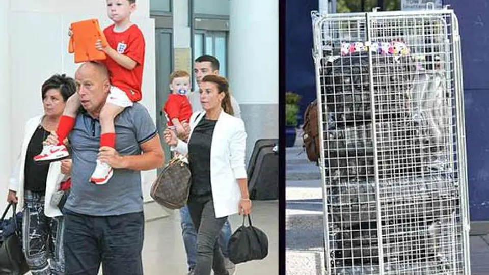 Clan Rooney llega a Brasil con todo el guardarropa
