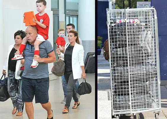 Clan Rooney llega a Brasil con todo el guardarropa