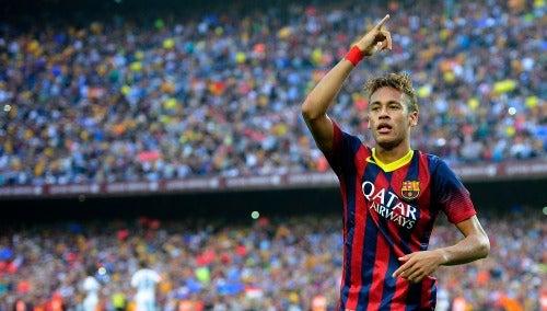 Neymar celebra tras abrir el marcador en el Camp Nou | AP