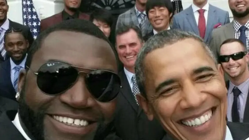 David Ortiz y su 'selfie' con Obama