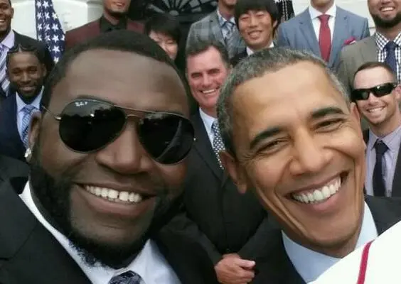 David Ortiz y su 'selfie' con Obama