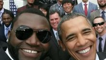 David Ortiz y su 'selfie' con Obama