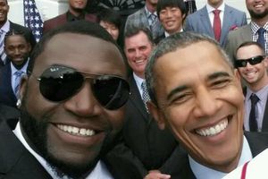 David Ortiz y su 'selfie' con Obama