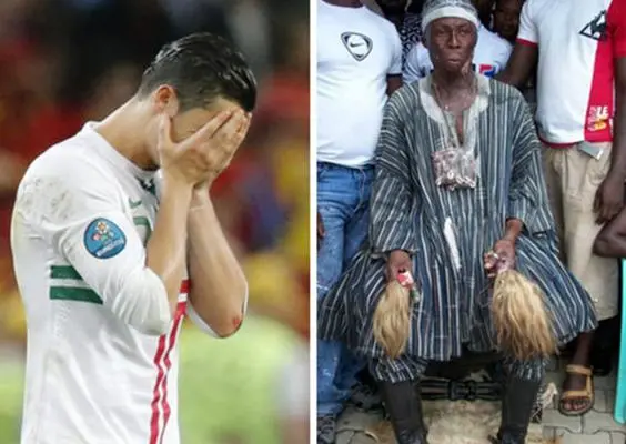 Brujo ghanés asegura haber causado lesión a CR7