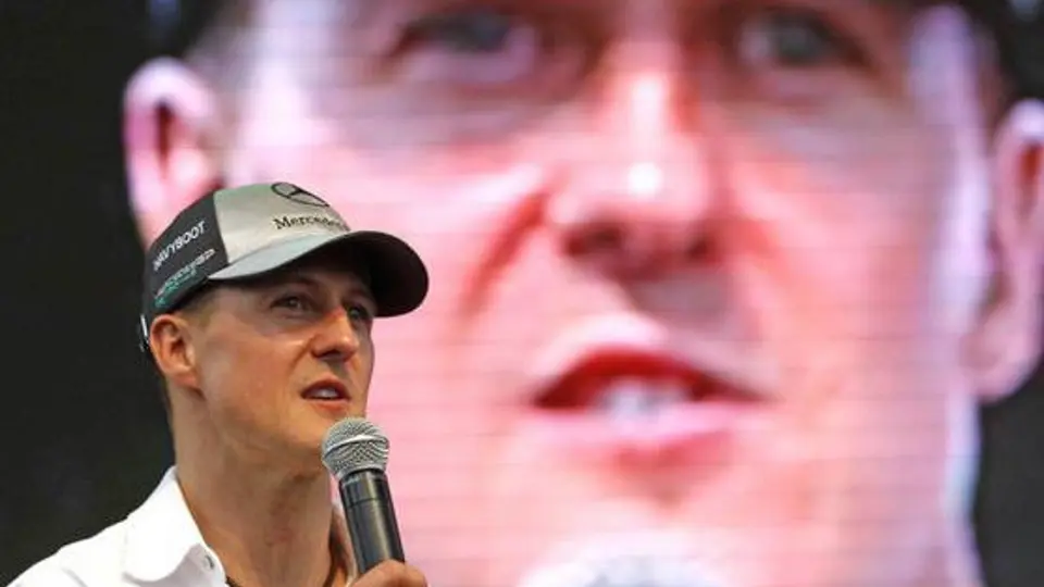 Michael Schumacher parpadeó durante una prueba