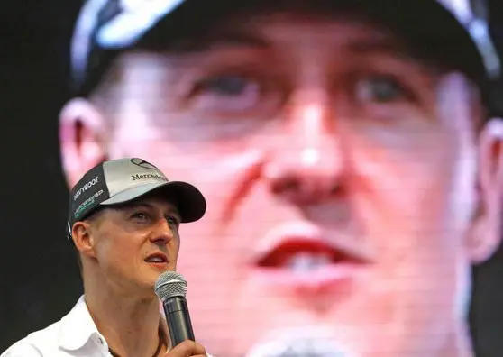 Michael Schumacher parpadeó durante una prueba
